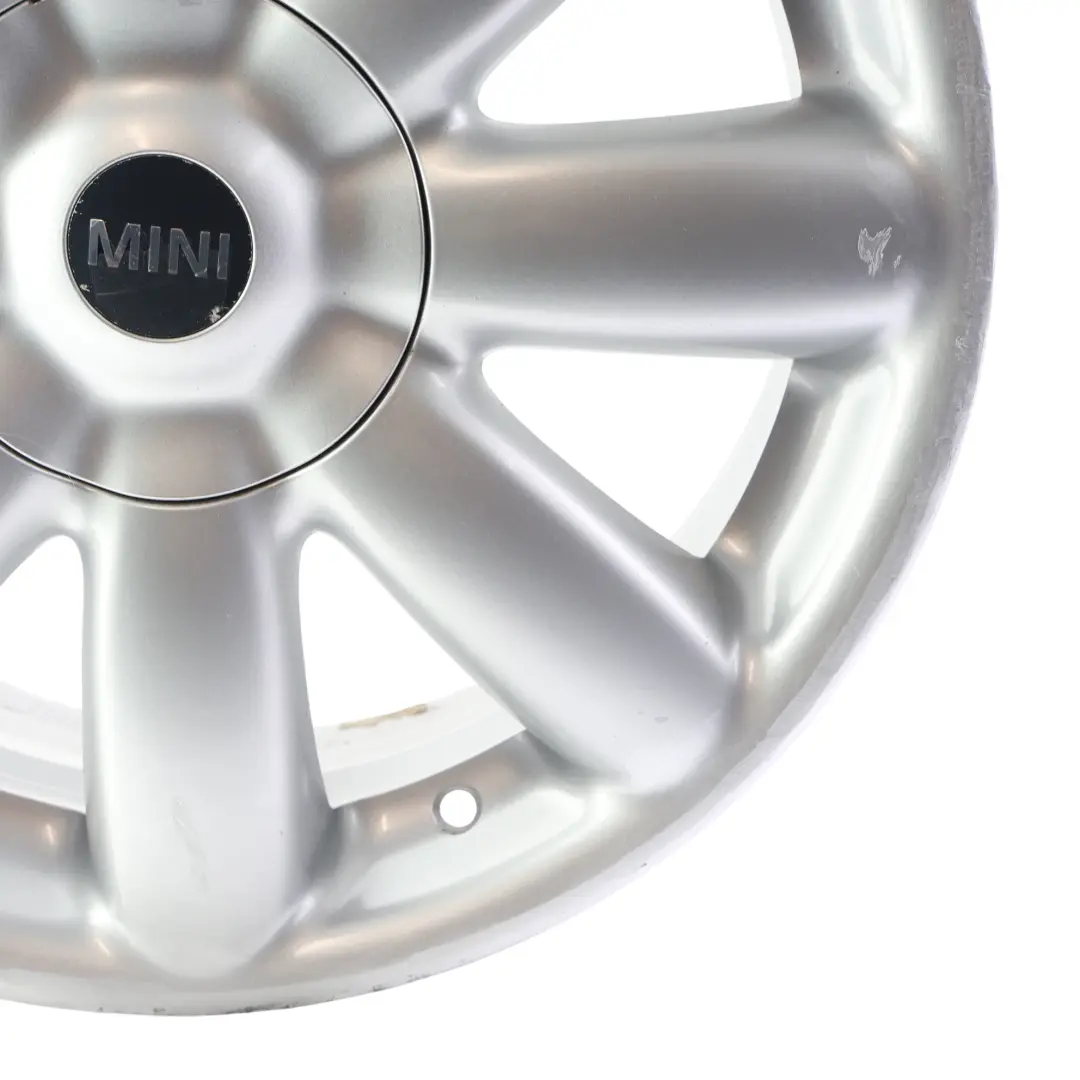 Alloy Rim 17" 7J Crown Spoke 104 to Mini R50 R55 R56 R57 Silver Wheel with Part number 6769411 Mini R50 R55 R56 R57 Silver Wheel Alloy Rim 17" 7J Crown Spoke 104 - SKU 6769411-3 - Part number 6769411