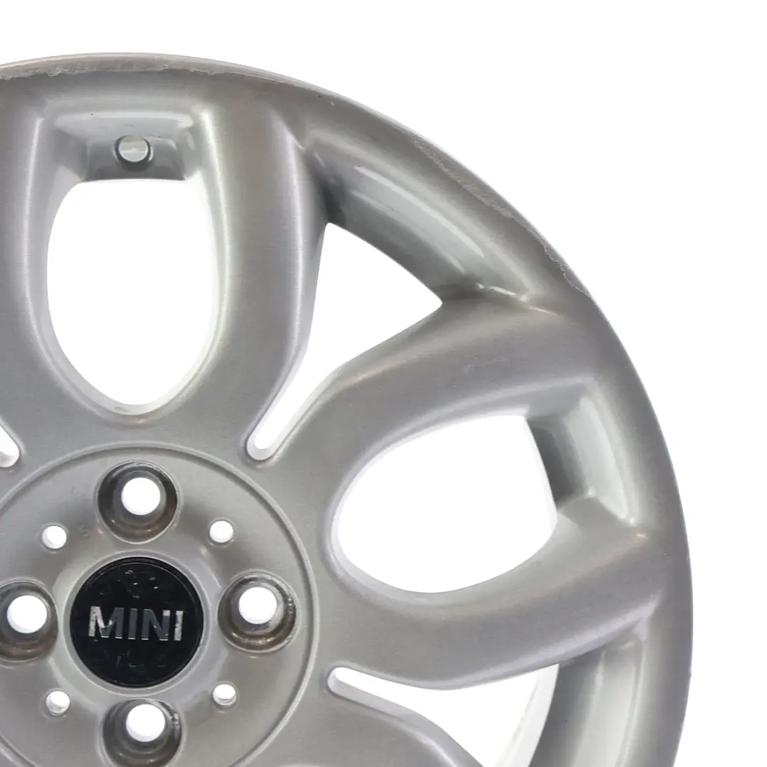 Alloy Rim Silver 17" 7J Flame Spoke 97 to Mini Cooper One R50 R55 R56 R57 Wheel with Part number 6775685 Mini Cooper One R50 R55 R56 R57 Wheel Alloy Rim Silver 17" 7J Flame Spoke 97 - SKU 6775685-2 - Part number 6775685