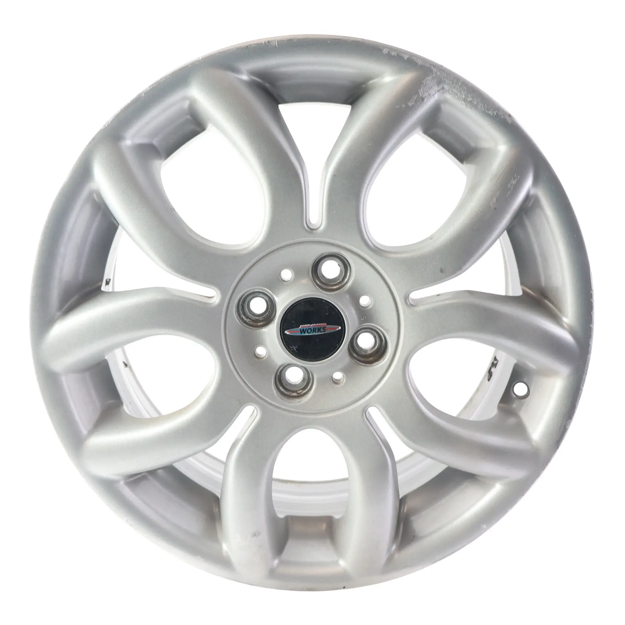 Mini Cooper One R50 R55 R56 R57 Silver Wheel Alloy Rim 17" 7J Flame Spoke 97