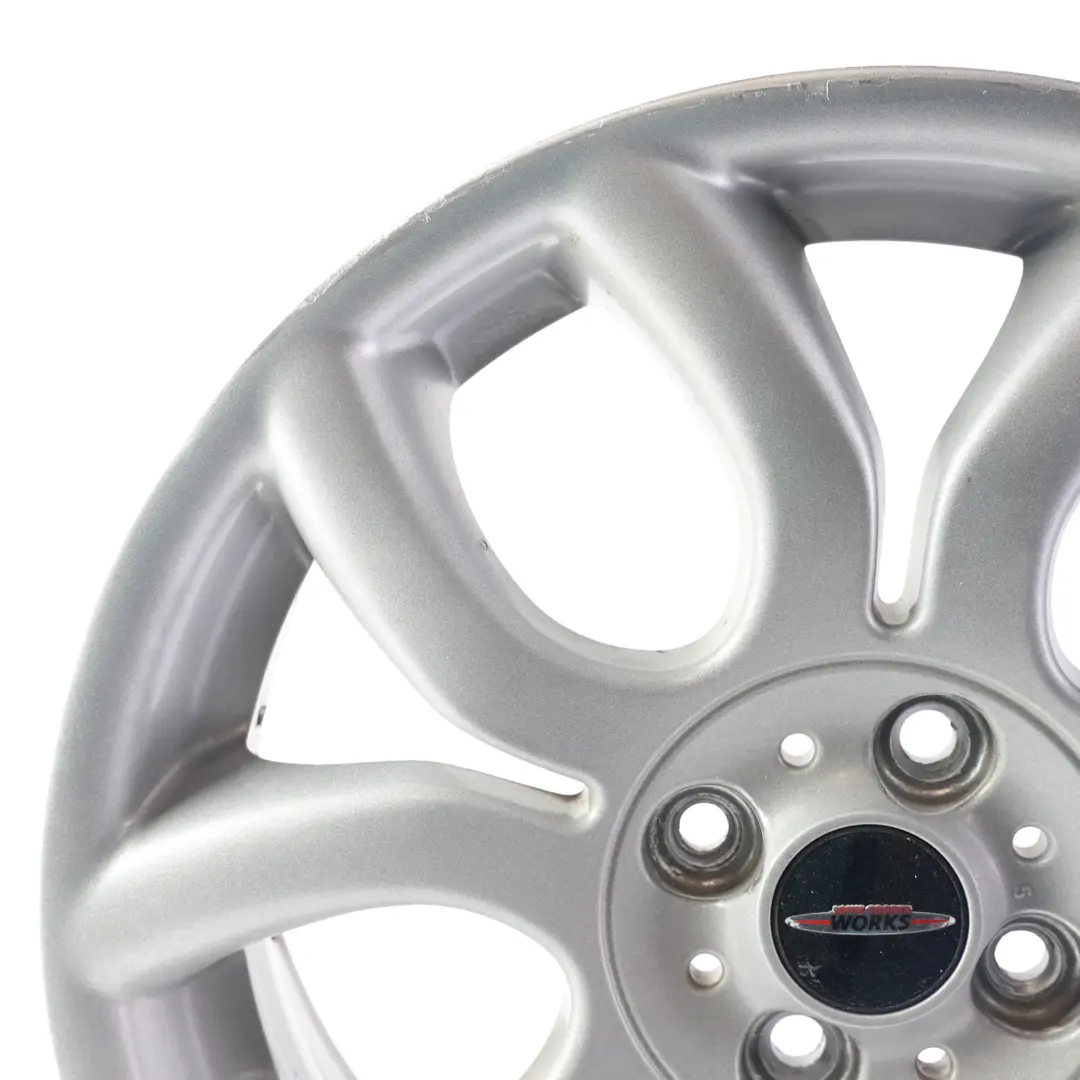 Alloy Rim 17" 7J Flame Spoke 97 to Mini Cooper One R50 R55 R56 R57 Silver Wheel with Part number 6775685 Mini Cooper One R50 R55 R56 R57 Silver Wheel Alloy Rim 17" 7J Flame Spoke 97 - SKU 6775685-7 - Part number 6775685
