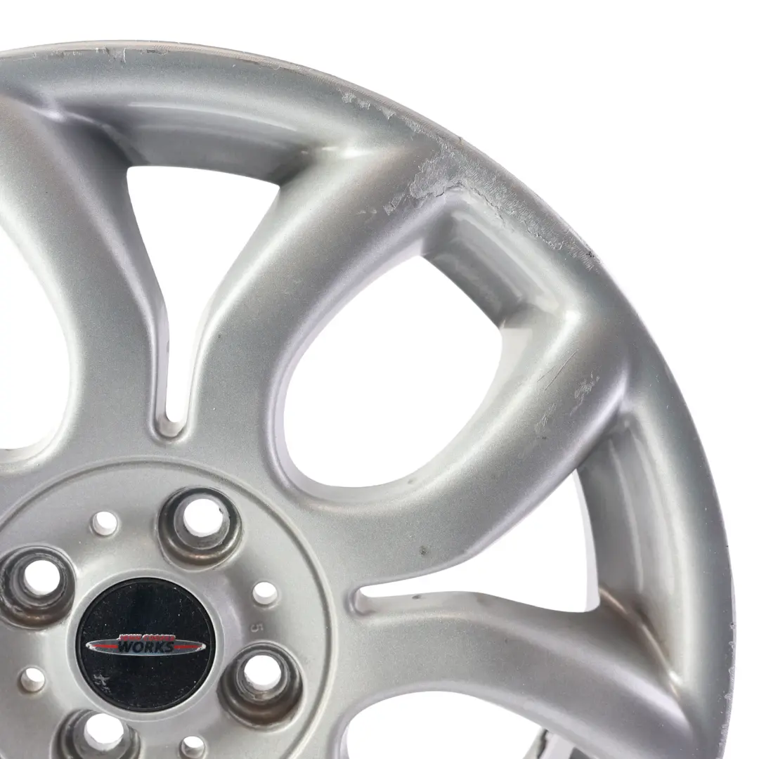 Mini Cooper One R50 R55 R56 R57 Silver Wheel Alloy Rim 17" 7J Flame Spoke 97 - SKU 6775685-7 - Part number 6775685