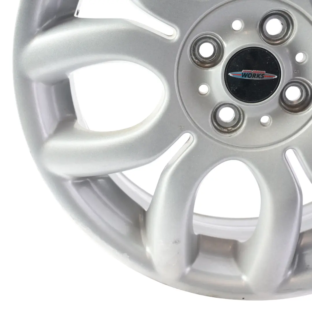 Alloy Rim 17" 7J Flame Spoke 97 to Mini Cooper One R50 R55 R56 R57 Silver Wheel with Part number 6775685 Mini Cooper One R50 R55 R56 R57 Silver Wheel Alloy Rim 17" 7J Flame Spoke 97 - SKU 6775685-7 - Part number 6775685