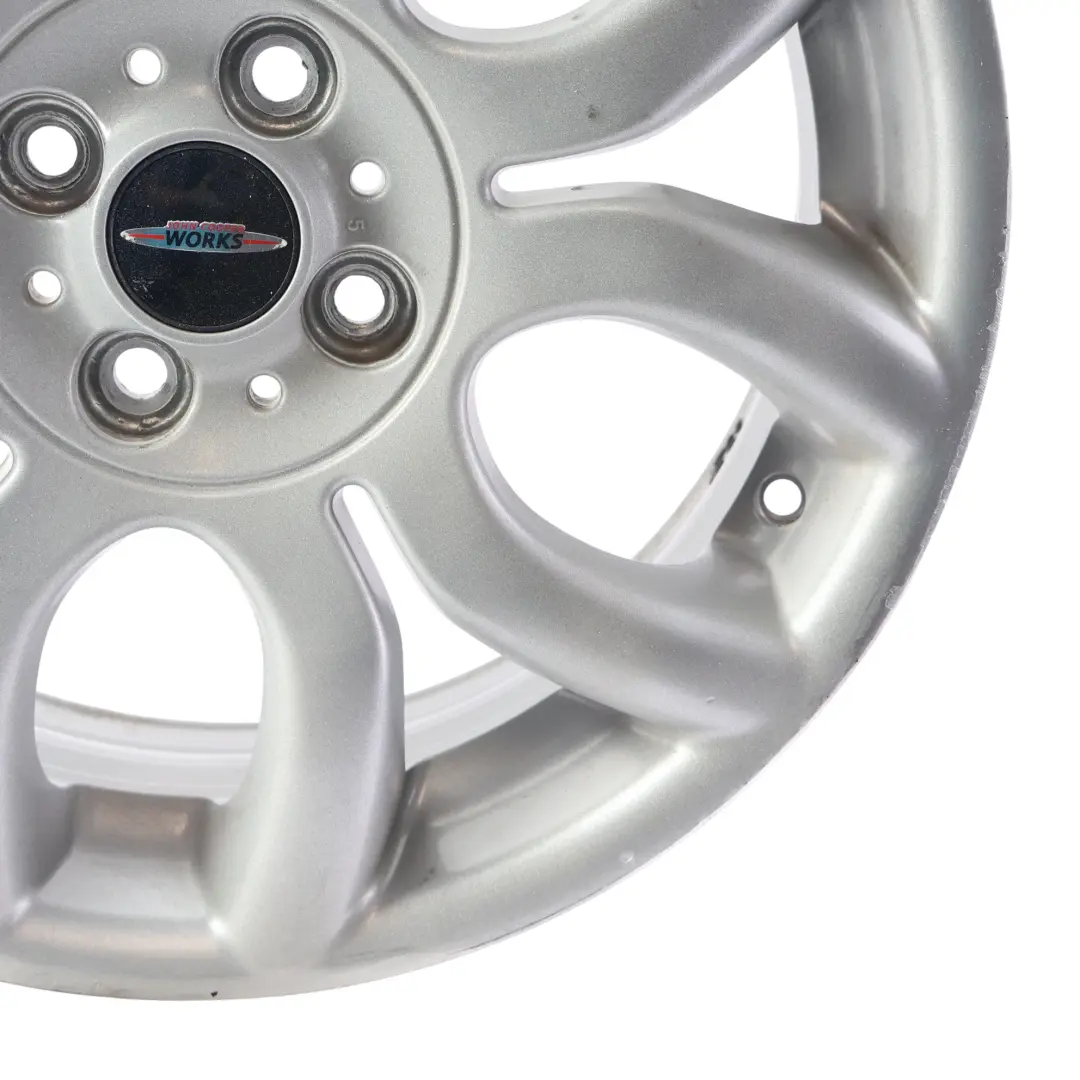 Mini Cooper One R50 R55 R56 R57 Silver Wheel Alloy Rim 17" 7J Flame Spoke 97 - SKU 6775685-7 - Part number 6775685
