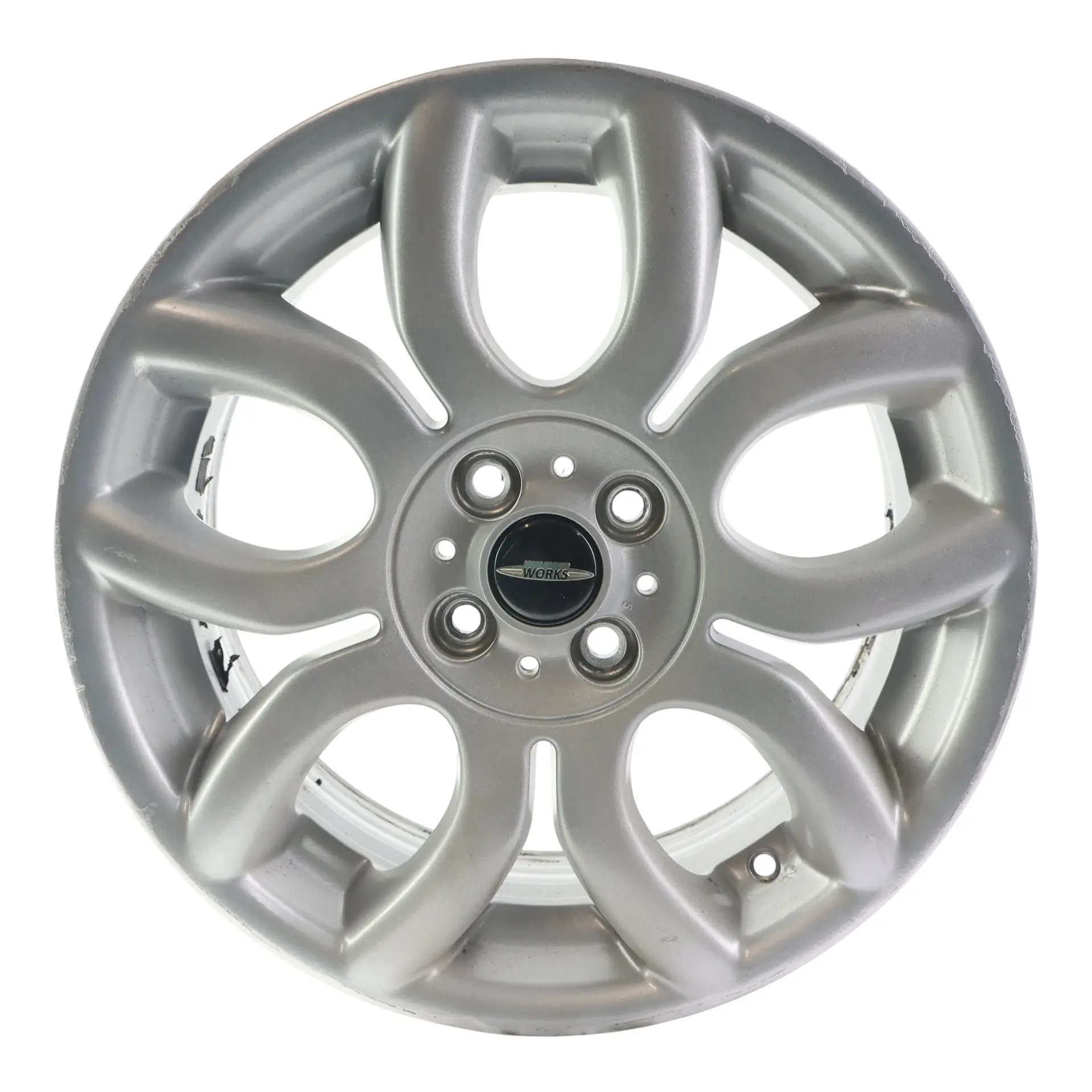 Mini Cooper One R50 R55 R56 R57 Silver Wheel Alloy Rim 17" 7J Flame Spoke 97