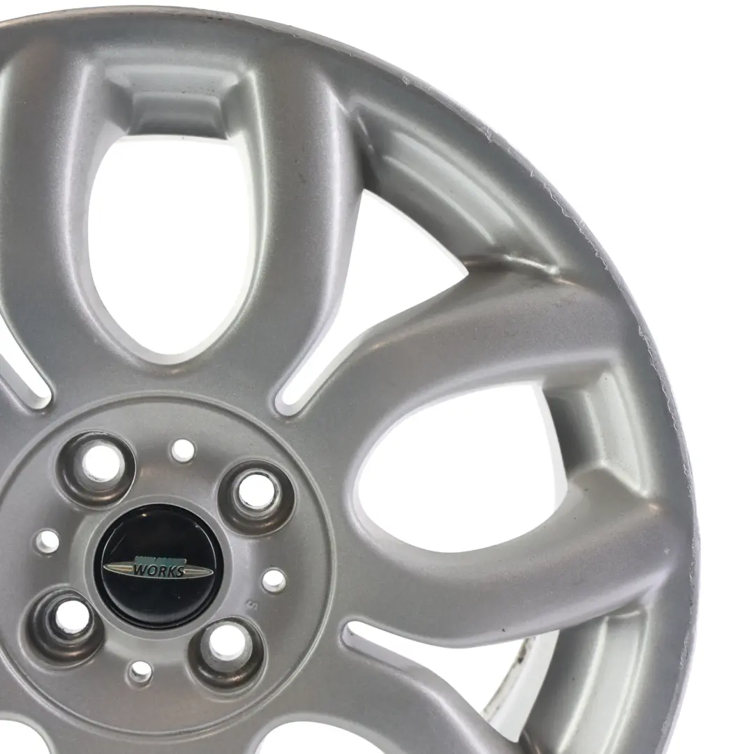 Mini Cooper One R50 R55 R56 R57 Silver Wheel Alloy Rim 17" 7J Flame Spoke 97 - SKU 6775685-8 - Part number 6775685