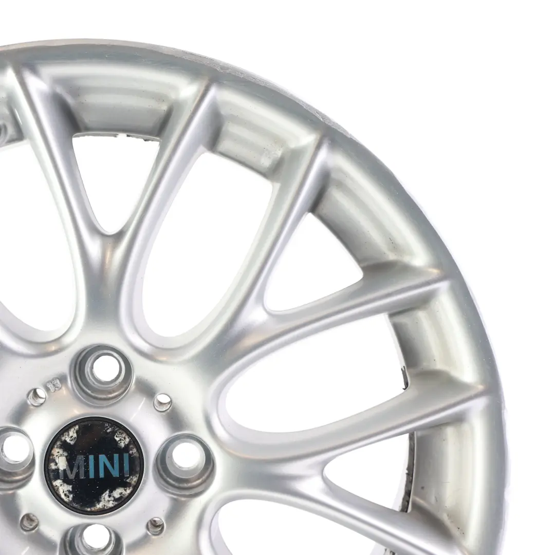 Leichtmetallfelge 17" ET:48 7J Cross Spoke Challenge für Mini Cooper R50 R55 R56 mit Teilenummer 6784130 Mini Cooper R50 R55 R56 Leichtmetallfelge 17" ET:48 7J Cross Spoke Challenge - SKU 6784130-1 - Teilenummer 6784130