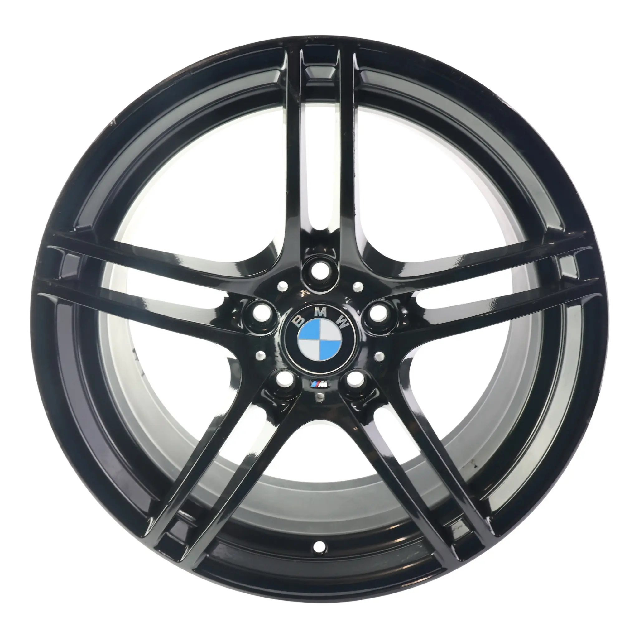 BMW E90 E91 Cerchione Anteriore Nero 19" M Doppia Razza 313 8J ET:37 6787647