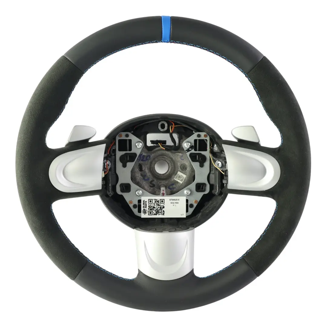 NUEVO Negro Cuero / Alcantara Deporte Volante Padle Shift para Mini Cooper R56 con número de pieza 6794625 Mini Cooper R56 NUEVO Negro Cuero / Alcantara Deporte Volante Padle Shift - SKU 6794625-5 - Número de pieza 6794625