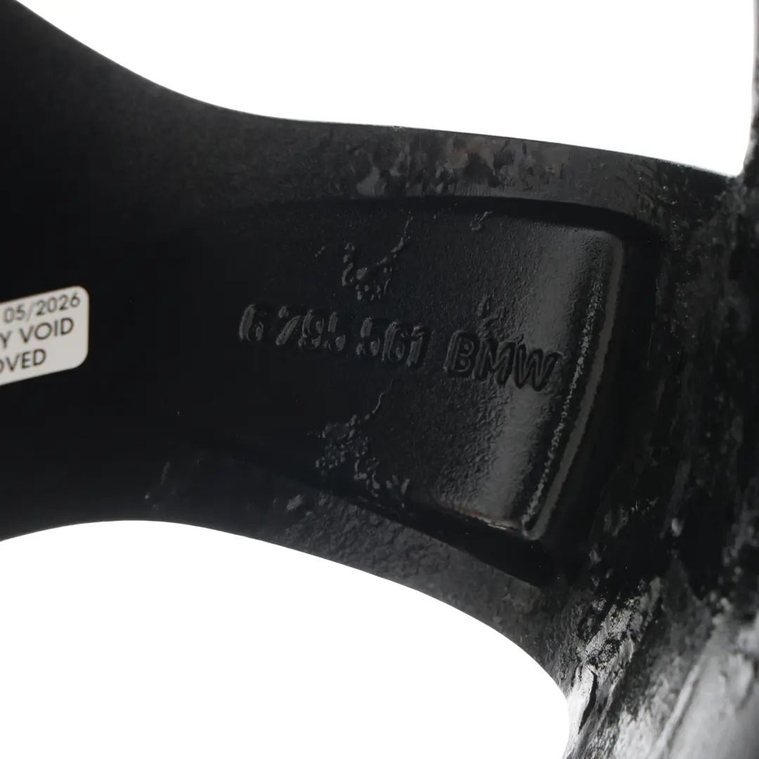 BMW E81 E82 E87 Cerchio Lega Nero 17" 7J ET:47 Star Spoke 371 - SKU 6795561-4 - Numero di parte 6795561