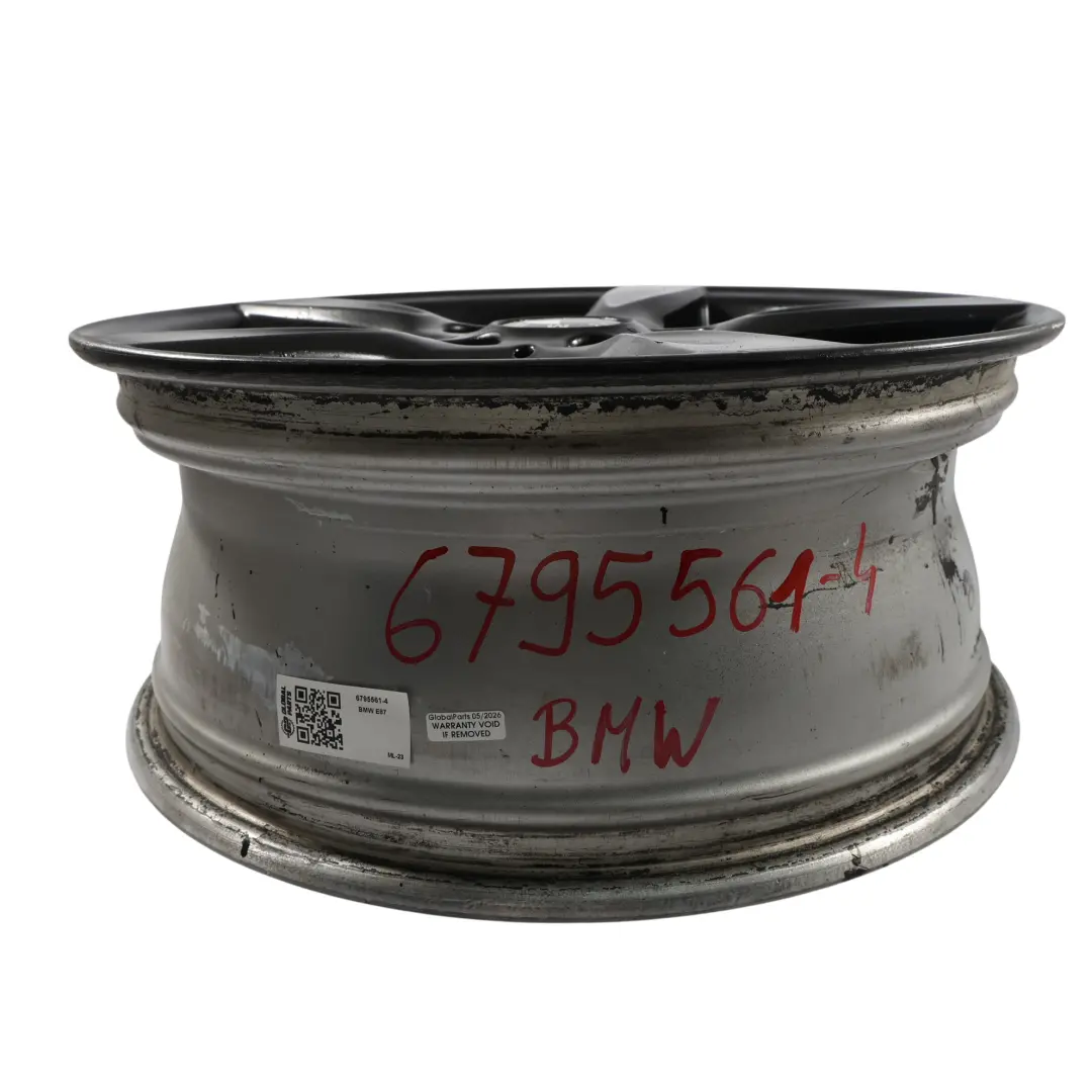 BMW E81 E82 E87 Llanta Aleación Negro 17" 7J ET:47 Star Spoke 371 - SKU 6795561-4 - Número de pieza 6795561