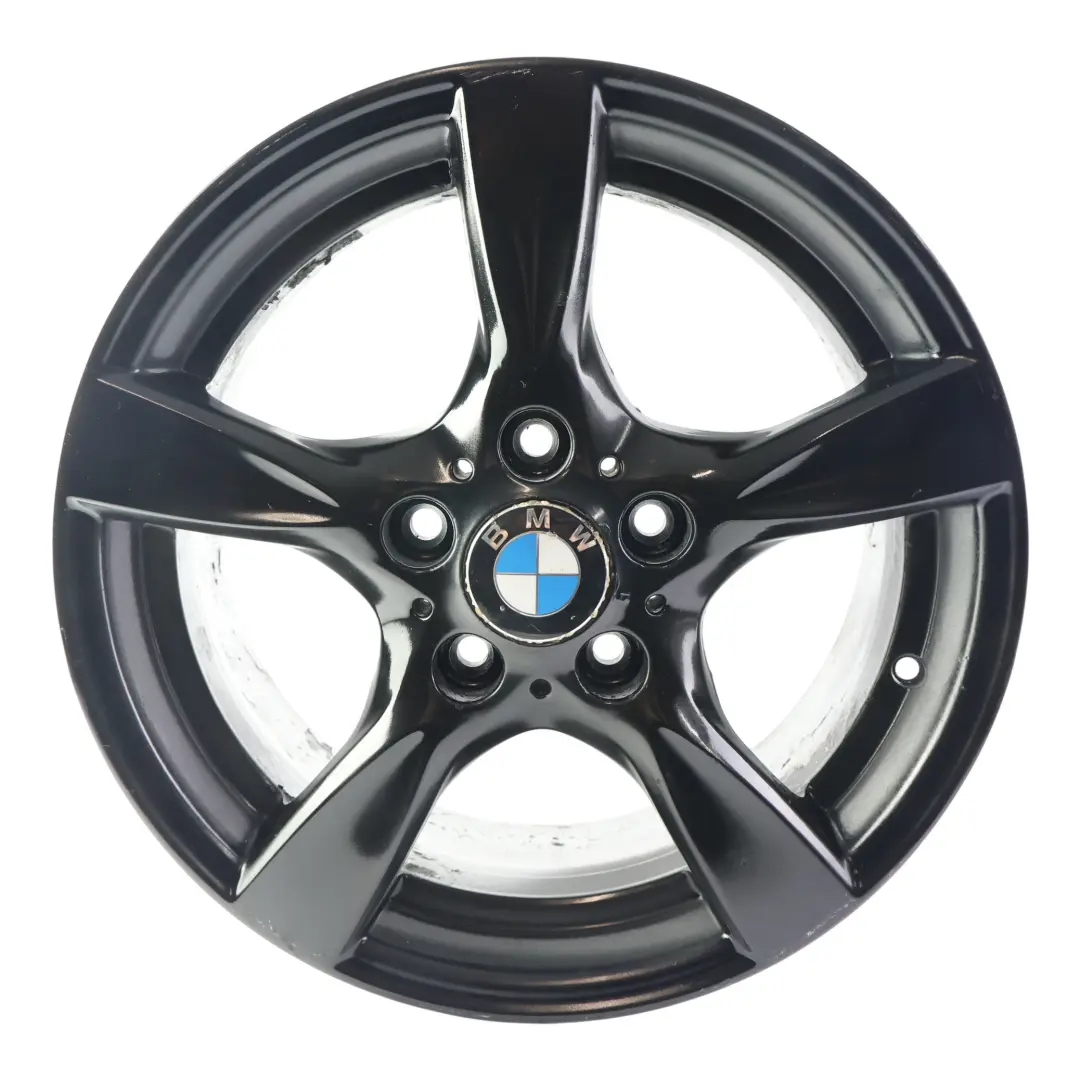 Alloy Wheel Rim Black 17" Star Spoke 371 7J ET:47 to BMW E81 E82 E87 with Part number 6795561 BMW E81 E82 E87 Alloy Wheel Rim Black 17" Star Spoke 371 7J ET:47 - SKU 6795561-6 - Part number 6795561
