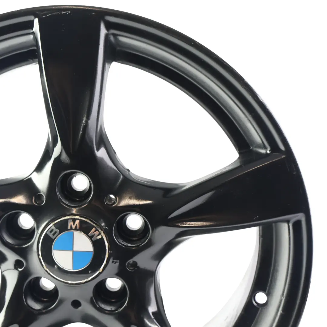 BMW E81 E82 E87 Alloy Wheel Rim Black 17" Star Spoke 371 7J ET:47 - SKU 6795561-6 - Part number 6795561