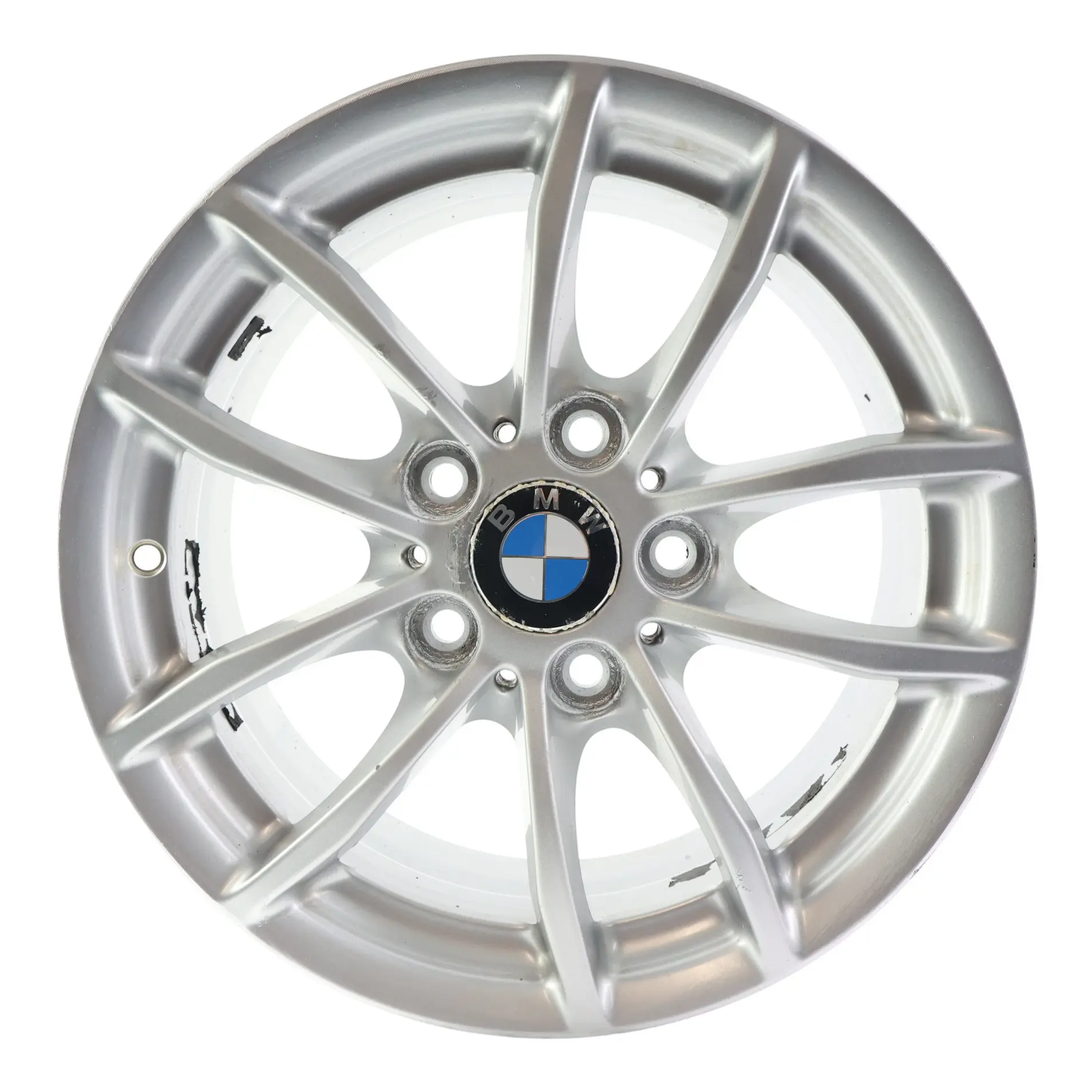 BMW F20 F21 F22 Argento Cerchio AlluMini o Alufelge 16" Raggi V 378 7J 6796202