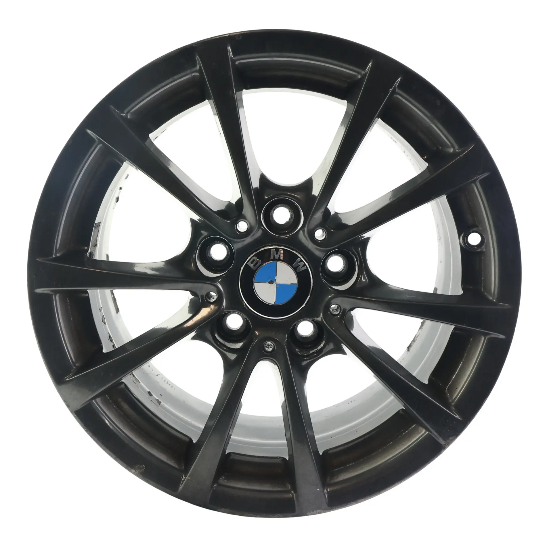 BMW F30 F31 F36 Wheel Rim Alloy Black 16" 7J ET:31 V-Spoke 390 6796236