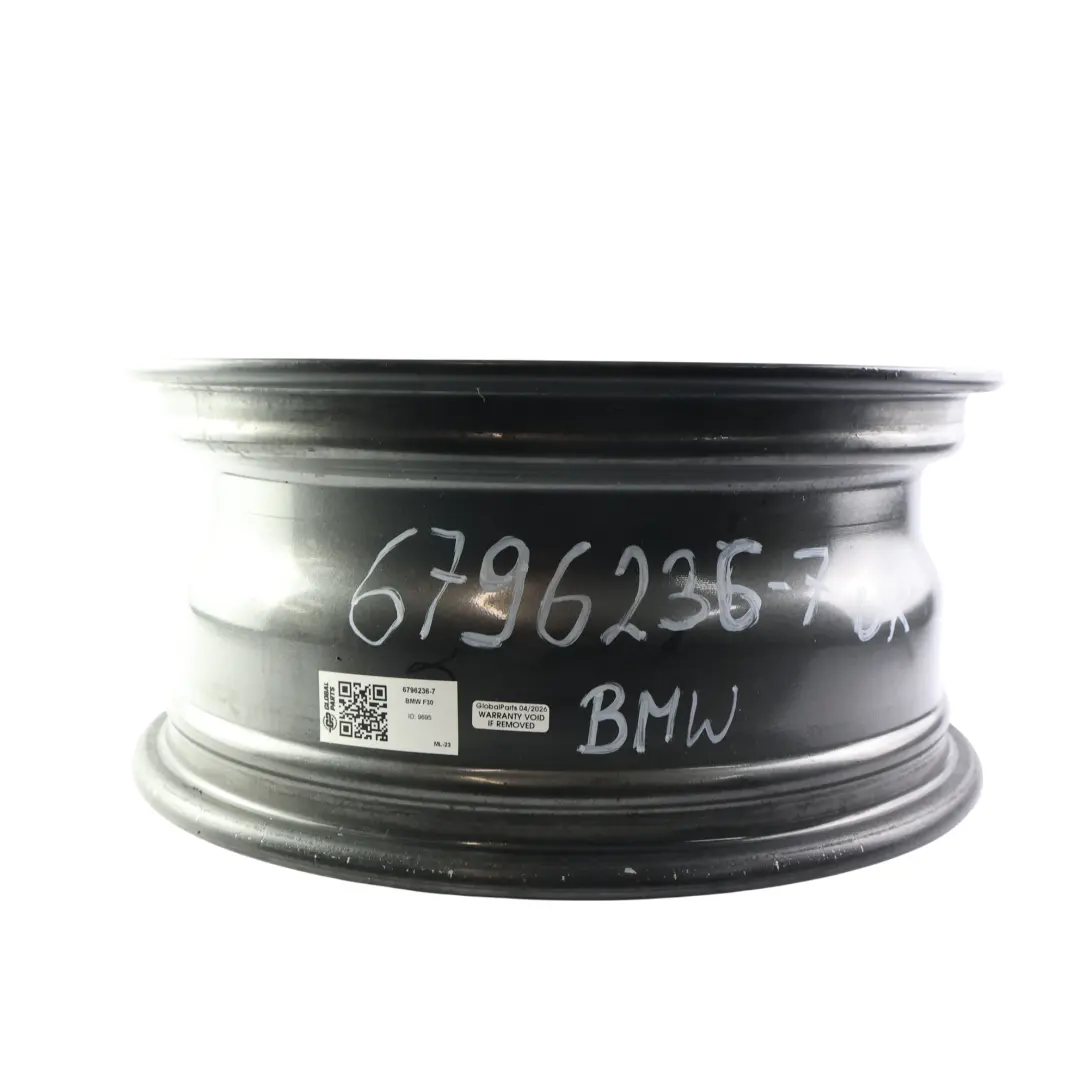 BMW F30 F31 F36 Wheel Rim Alloy Black 16" 7J ET:31 V-Spoke 390 - SKU 6796236-7 - Part number 6796236