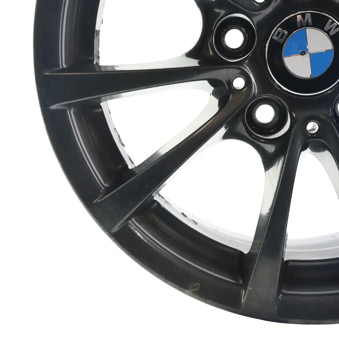 BMW F30 F31 F36 Wheel Rim Alloy Black 16" 7J ET:31 V-Spoke 390 - SKU 6796236-7 - Part number 6796236