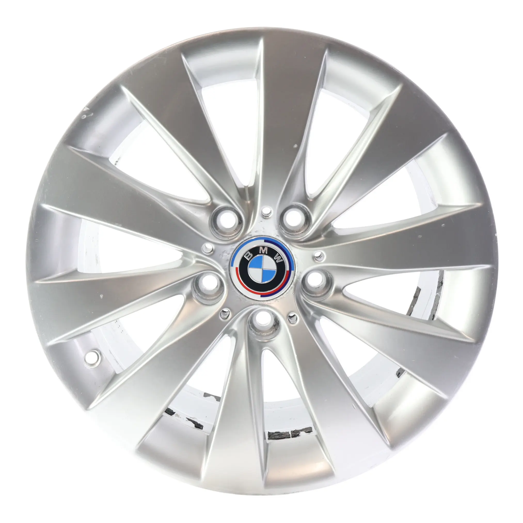 BMW F30 F32 Silberne Leicht metall felge 17" V Speiche 413 7,5J ET:37 6796240