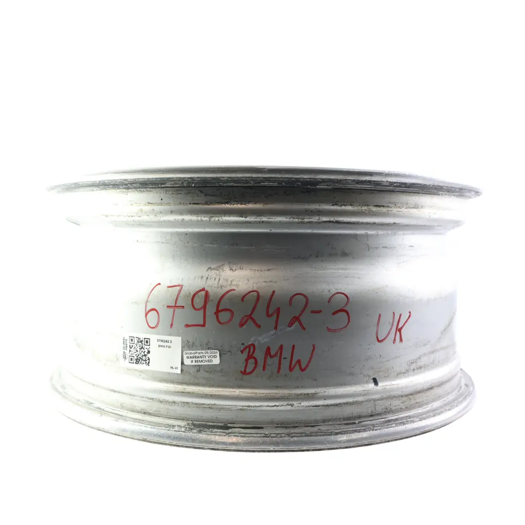 BMW F30 F31 F32 Silver Alloy Wheel Rim 17" Star Spoke 393 7,5J ET:37 - SKU 6796242-3 - Part number 6796242