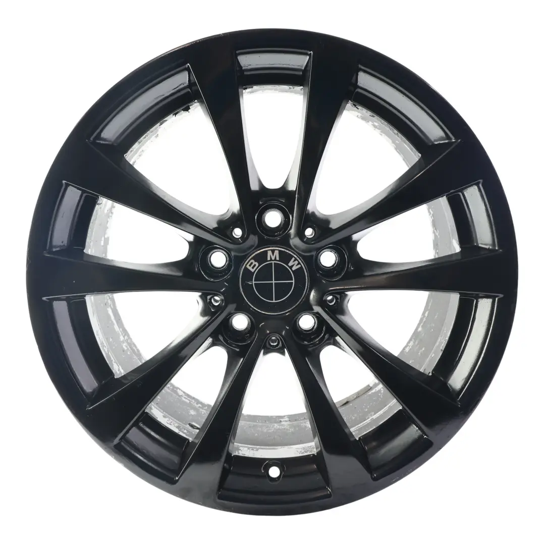 BMW F30 F31 F32 F33 Alloy Wheel Rim Black 17" 7.5J ET37 V-Spoke 395 - SKU 6796244-6 - Part number 6796244