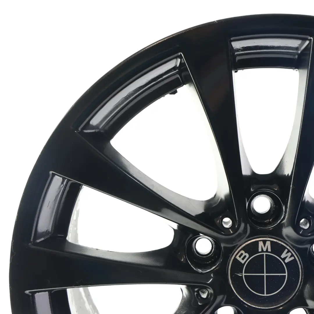 BMW F30 F31 F32 F33 Alloy Wheel Rim Black 17" 7.5J ET37 V-Spoke 395 - SKU 6796244-6 - Part number 6796244