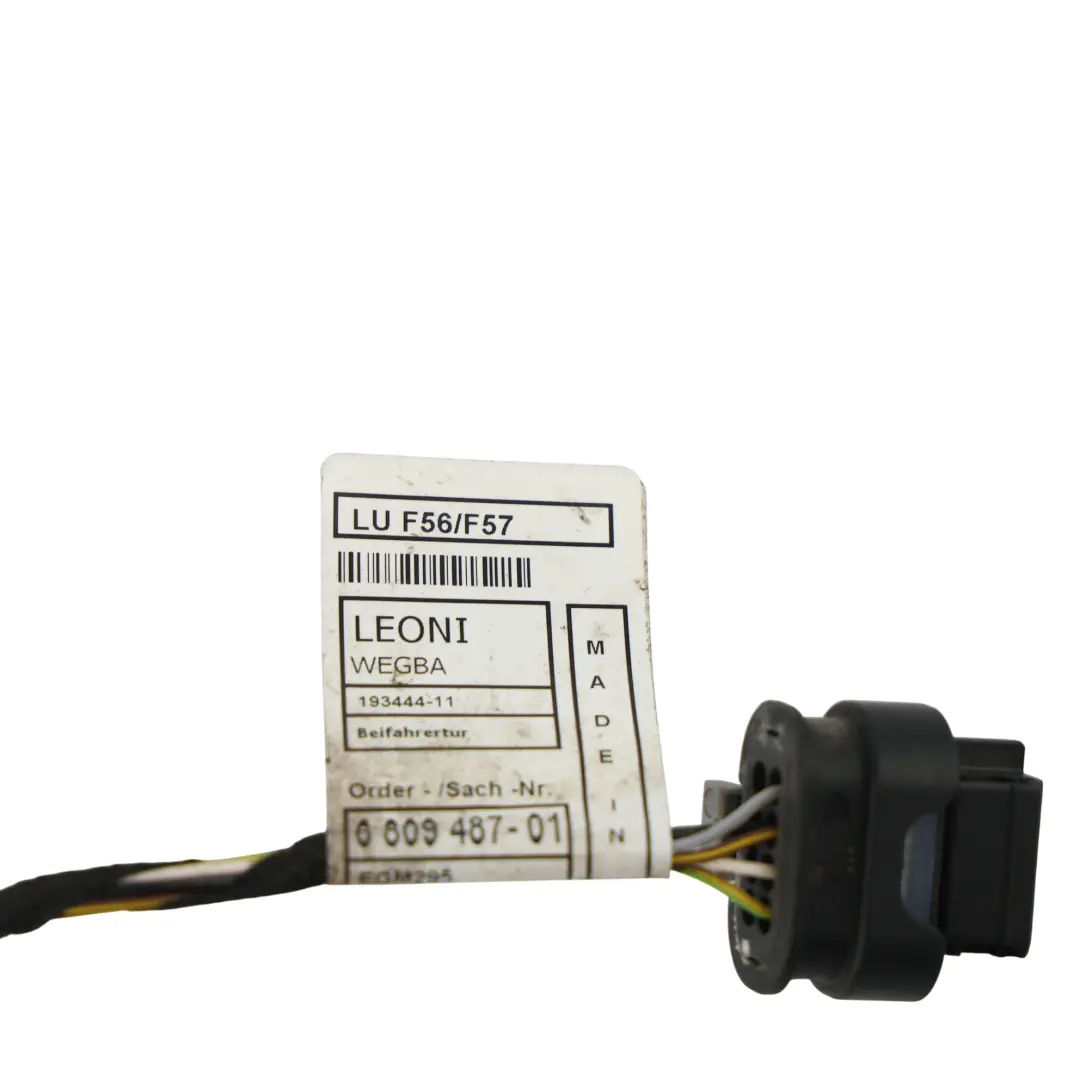 Mini F56 Front Door Wiring Harness Cable Passenger Side 6809478 - SKU 6809487 - Part number 6809487