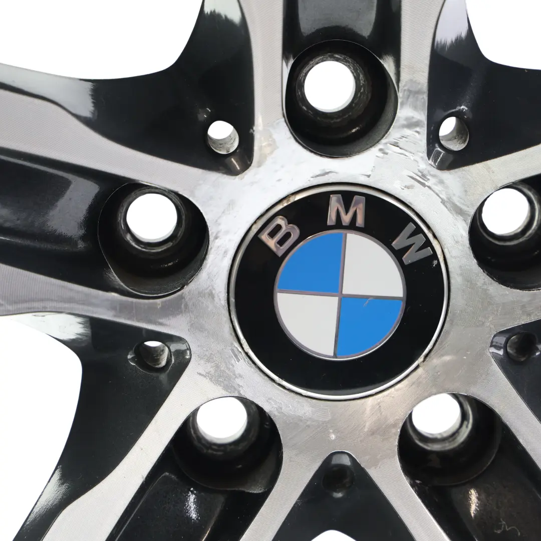 BMW F20 F21 F22 Nero AlluMini o Cerchione IN Lega 17" 7,5J Raggi a Stella 379 - SKU 6850151-4 - Numero di parte 6850151