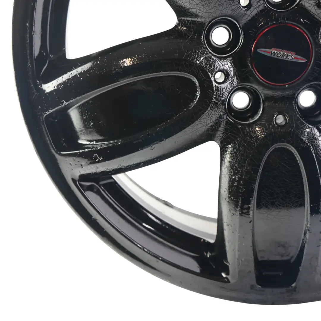 Alloy Rim 18" 7J ET:54 JCW Cup Spoke to Mini F55 F56 F57 Black Wheel with Part number 6855115 Mini F55 F56 F57 Black Wheel Alloy Rim 18" 7J ET:54 JCW Cup Spoke - SKU 6855115-4 - Part number 6855115