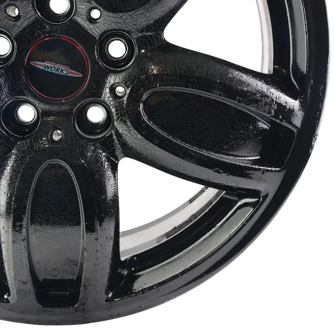 Alloy Rim 18" 7J ET:54 JCW Cup Spoke to Mini F55 F56 F57 Black Wheel with Part number 6855115 Mini F55 F56 F57 Black Wheel Alloy Rim 18" 7J ET:54 JCW Cup Spoke - SKU 6855115-4 - Part number 6855115