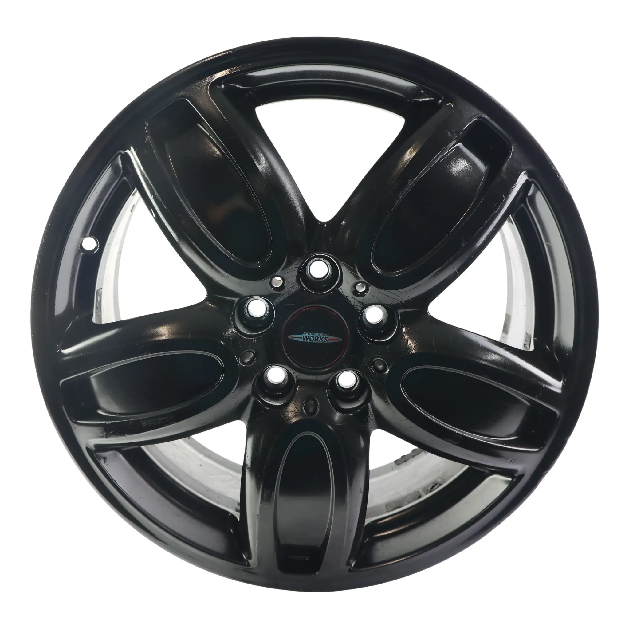 Mini F55 F56 F57 Black Wheel Alloy Rim 18" 7J ET:54 JCW Cup Spoke 6855115