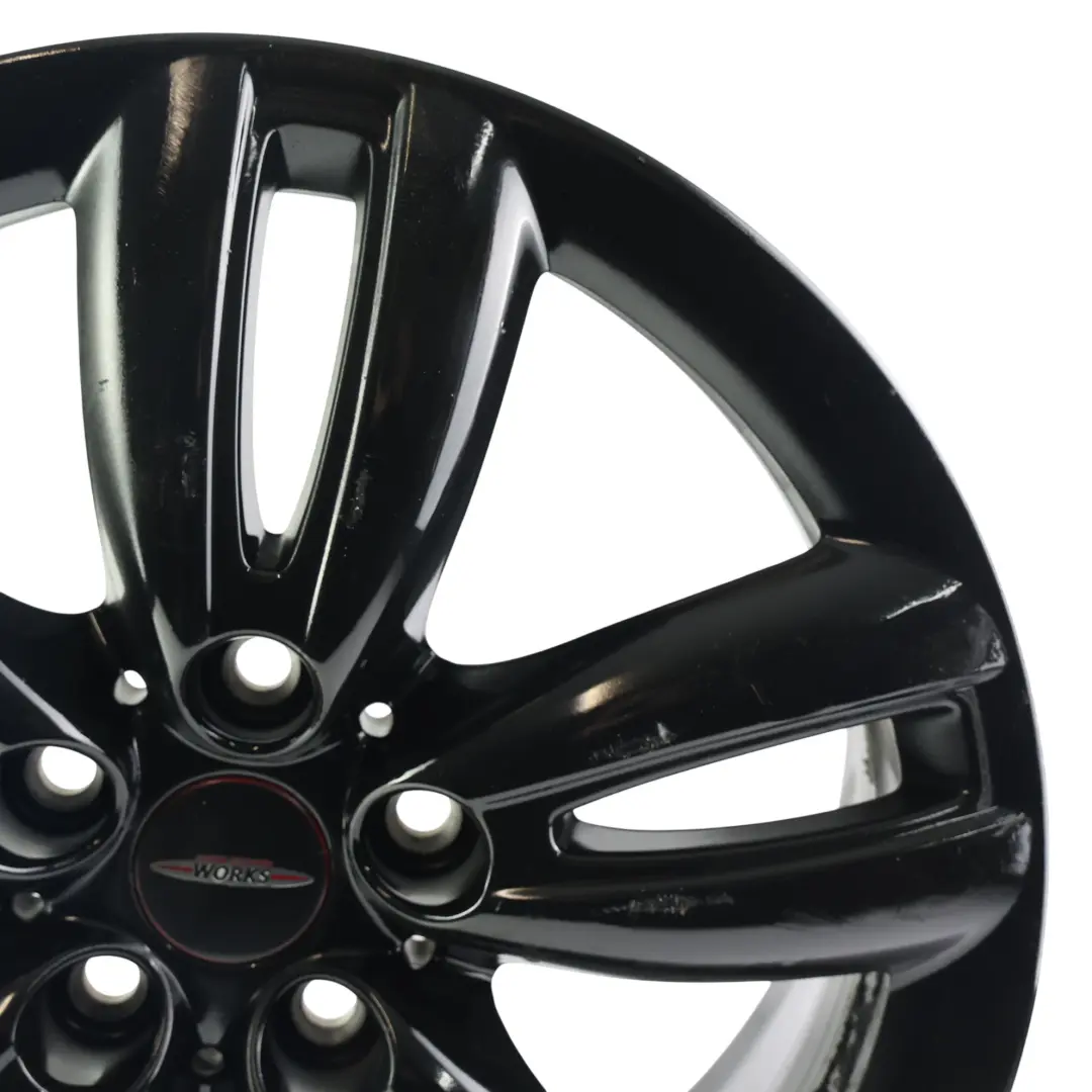 Rim Alloy Black 17" 7J ET:54 Track Spoke to Mini Cooper F55 F56 F57 Wheel with Part number 6856057 Mini Cooper F55 F56 F57 Wheel Rim Alloy Black 17" 7J ET:54 Track Spoke - SKU 6856057-1 - Part number 6856057