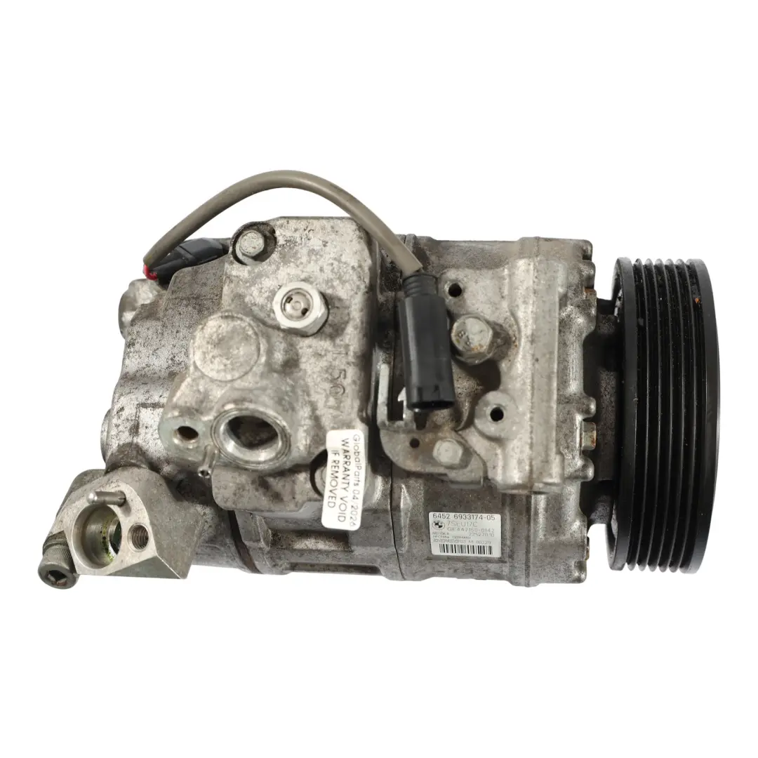 Bomba Compresor Aire Acondicionado para BMW E60 E61 LCI E63 E64 con número de pieza 6933174 BMW E60 E61 LCI E63 E64 Bomba Compresor Aire Acondicionado - SKU 6933174 - Número de pieza 6933174