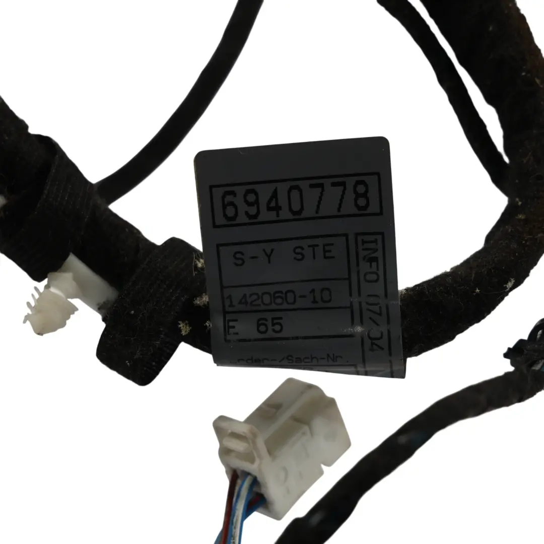Cableado Arnés Asiento Delantero Derecho para BMW E65 E66 con número de pieza 6940778 BMW E65 E66 Cableado Arnés Asiento Delantero Derecho - SKU 6940778 - Número de pieza 6940778