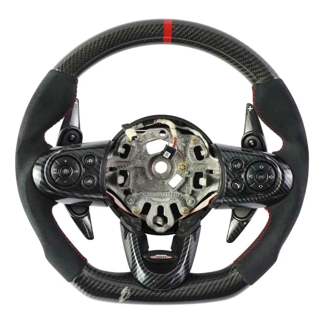 Volant Carbone Alcantara Fond Plat Palettes Changement Vitesses pour Mini à propos du numéro de pièce 6996049 Mini Volant Carbone Alcantara Fond Plat Palettes Changement Vitesses - SKU 6996049-3 - Numéro de pièce 6996049