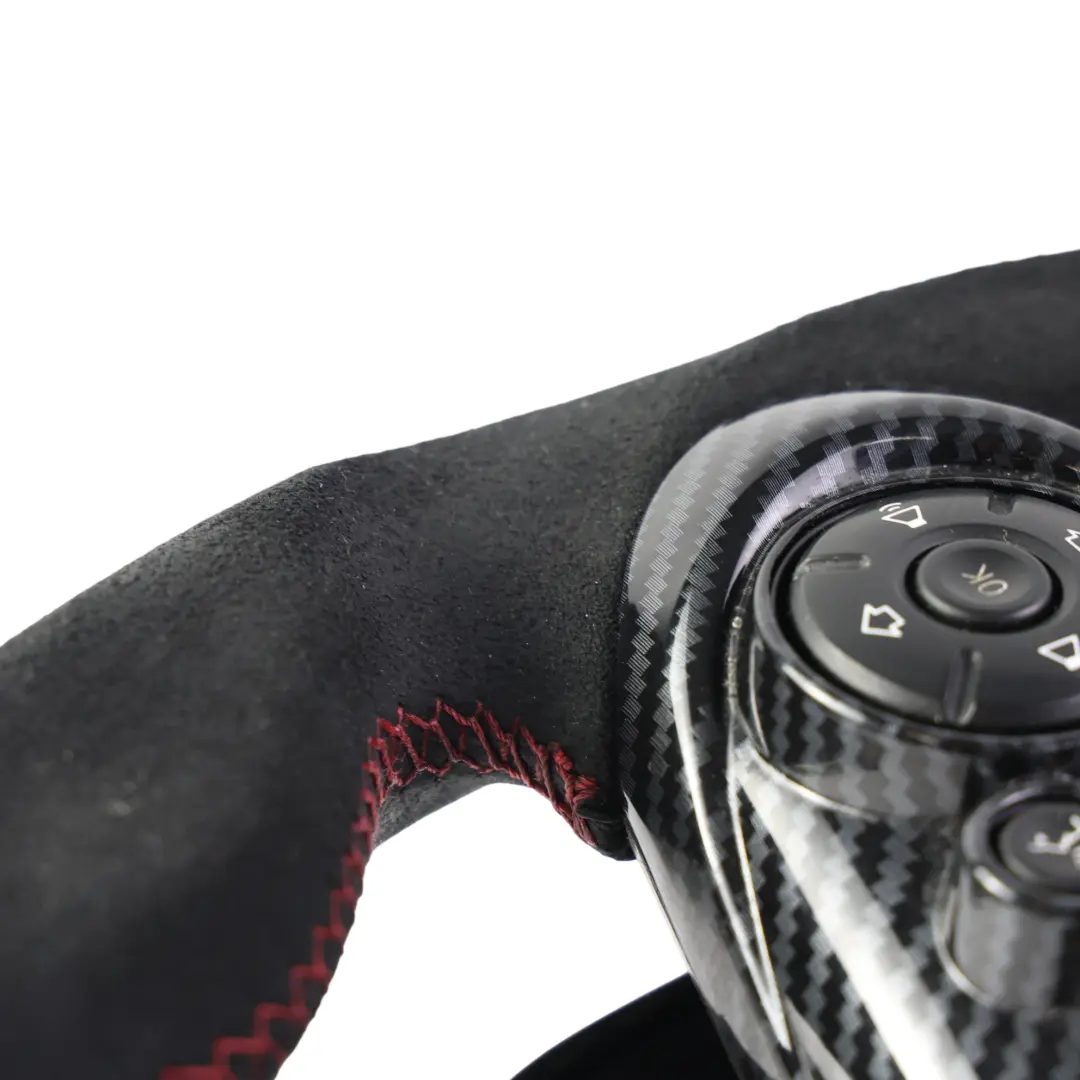 Mini Cooper S JCW F56 Steering Wheel Carbon Alcantara Flat Bottom Paddle Shift - SKU 6996049-3 - Part number 6996049