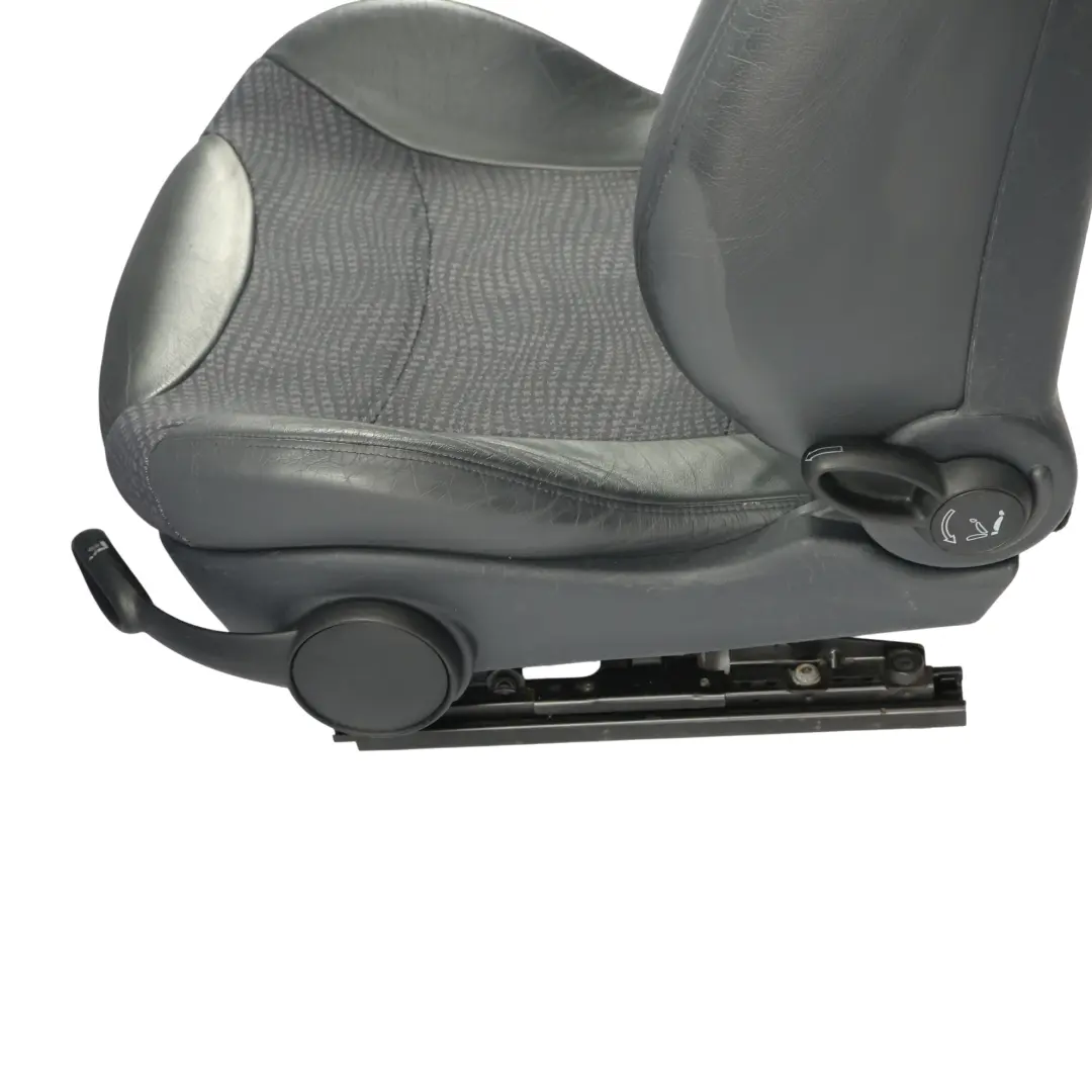 Mini Cooper R50 Sport Vorne Links Halb Leder Sitz Panther Schwarz Kaleido - SKU 7073009-2 - Teilenummer 7073009