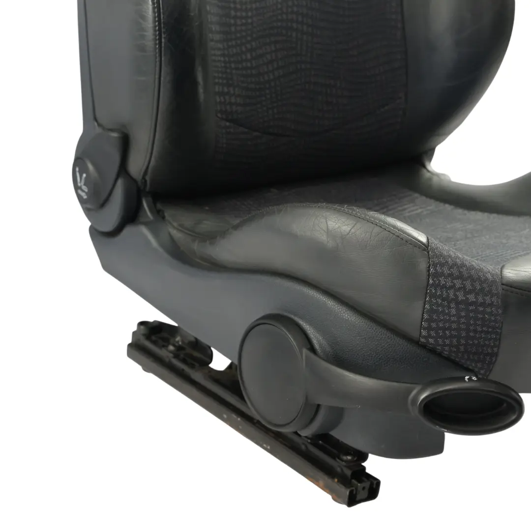 Mini R50 Fotel Sportowy Przedni Prawy Półskóra Czarna Kaleido - SKU 7073010-4 - Numer Części 7073010