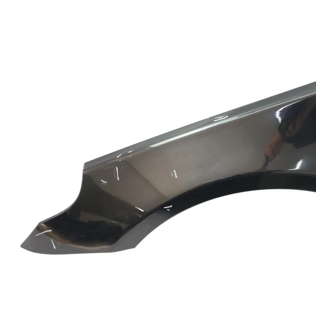 BMW E60 E61 Seitenverkleidung Vorne Links Kotflügel Schwarz Saphir Metallic 475 - SKU 7111429-BS - Teilenummer 7111429