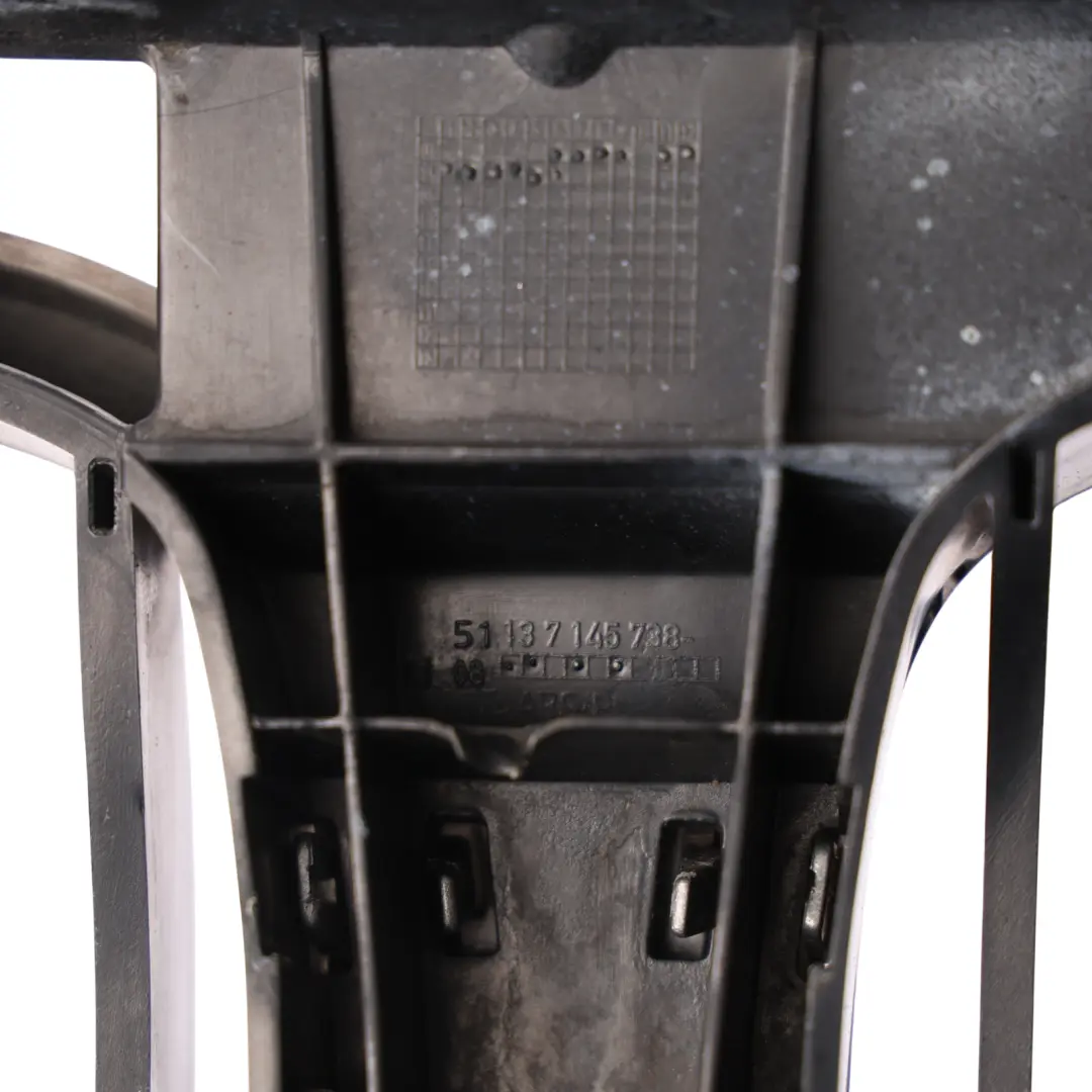 BMW E65 E66 Grille Trim Panel Front Bumper Kidney Frame Trim Cover Chrom - SKU 7145738-3 - Part number 7145738
