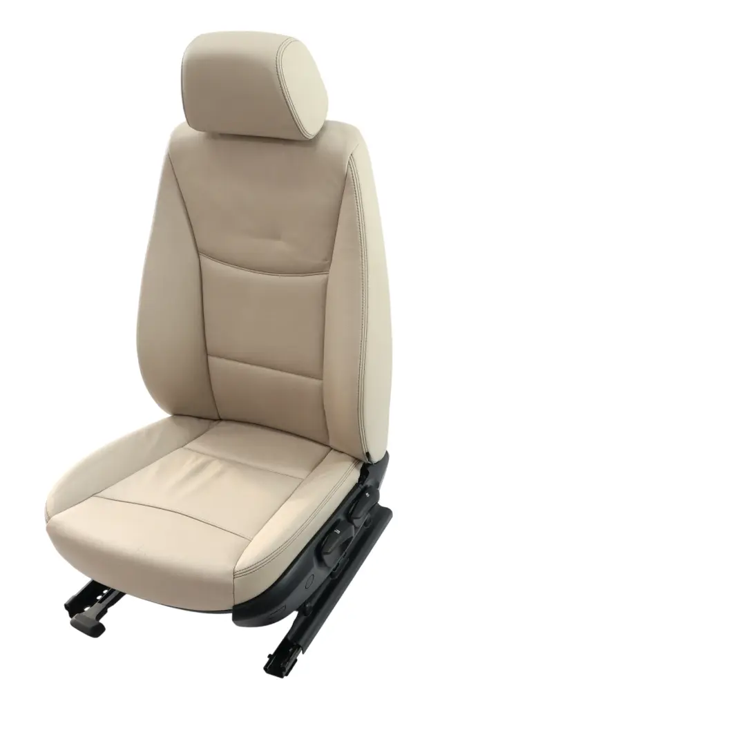 Siège Avant gauche chauffé Intérieur cuir Nevada Oyster pour BMW X3 F25 à propos du numéro de pièce 7255663 BMW X3 F25 Siège Avant gauche chauffé Intérieur cuir Nevada Oyster - SKU 7255663-2 - Numéro de pièce 7255663