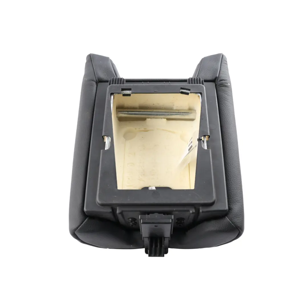 Centre Console Armrest Leather Dakota Schwarz to BMW F12 F12 LCI F13 Rear with Part number 7266490 BMW F12 F12 LCI F13 Rear Centre Console Armrest Leather Dakota Schwarz - SKU 7266490 - Part number 7266490