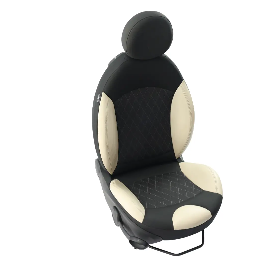 Mini R56 LCI Asiento Deportivo Delantero Derecho Polar Beige Tela Cuero - SKU 7270204-1 - Número de pieza 7270204