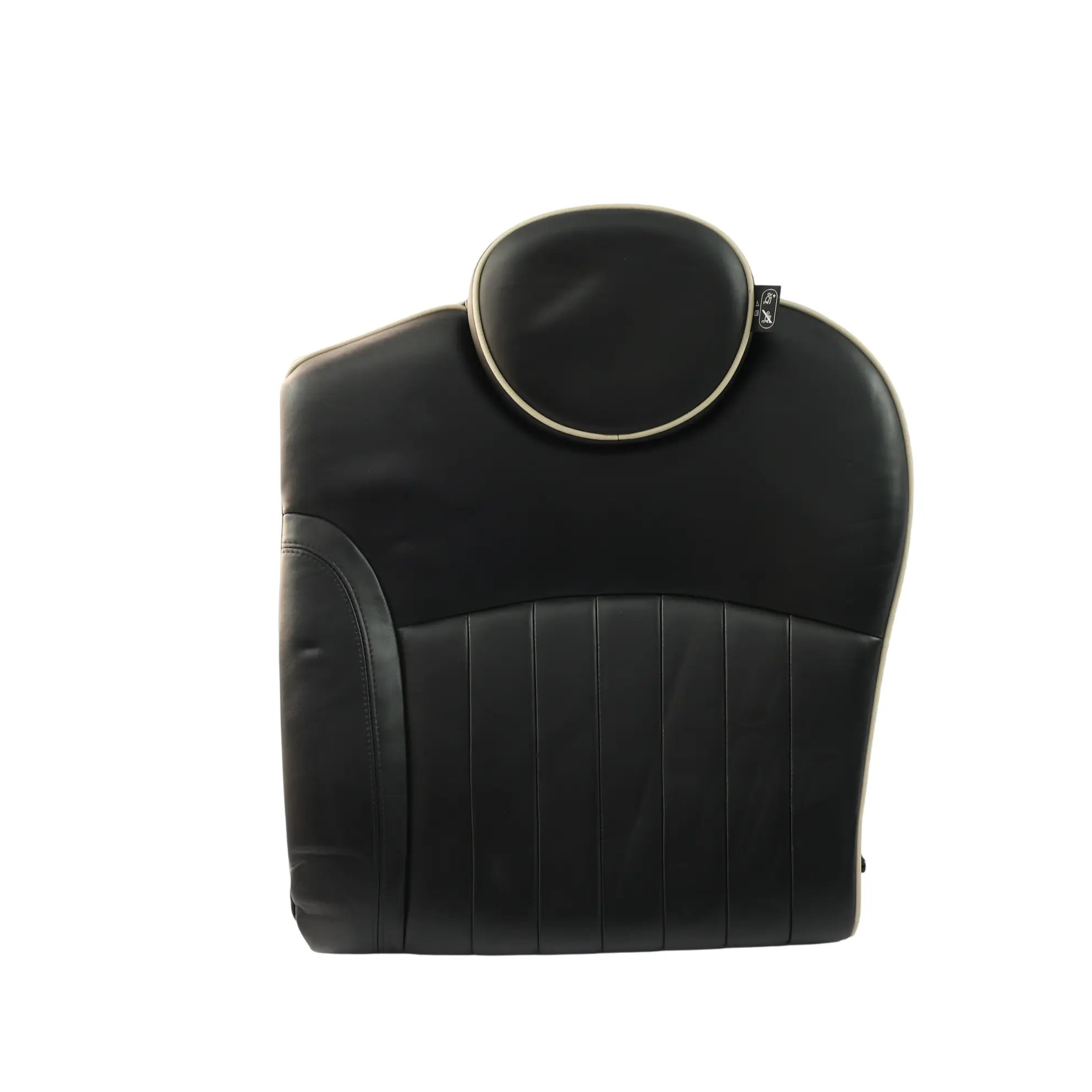 Mini Cooper R55 R56 Rear Left Back Seat Backrest Black Leather 7270395