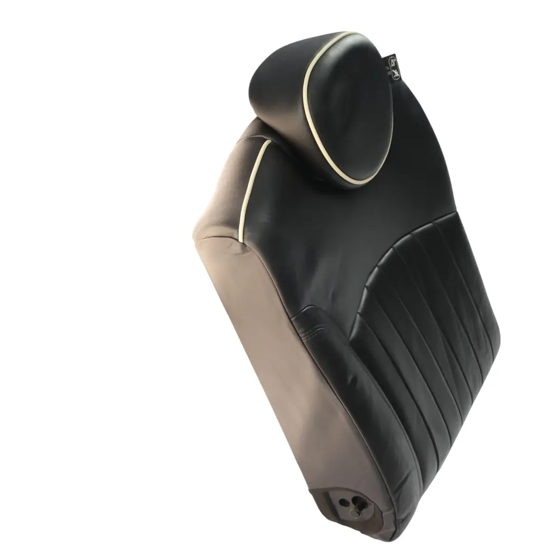 Schienale posteriore sinistro in pelle nera per Mini Cooper R55 R56 con numero di parte 7270395 Mini Cooper R55 R56 Schienale posteriore sinistro in pelle nera - SKU 7270395-1 - Numero di parte 7270395