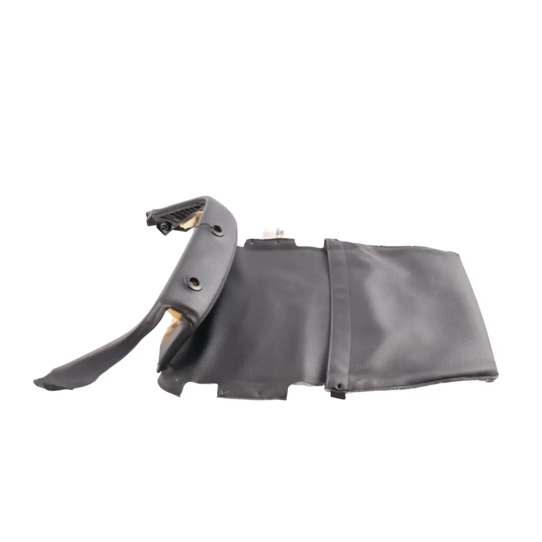 BMW F06 F12 Front Seat Backrest Cover Comfort Rear Left N/S Leather Black - SKU 7280657 - Part number 7280657