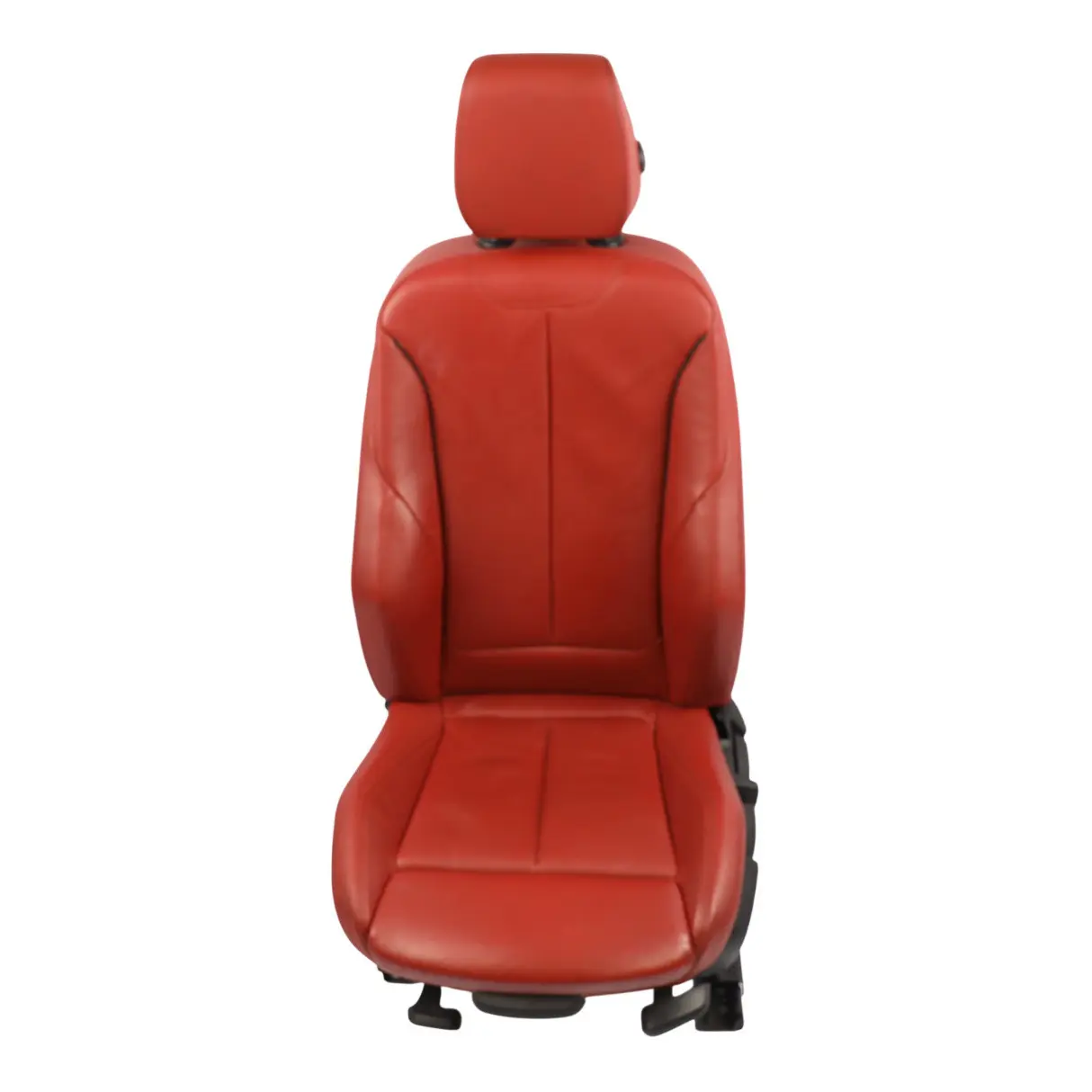 BMW F30 Sedile Anteriore Sinistro M Sport Riscaldato In Pelle Korall Rot Rosso