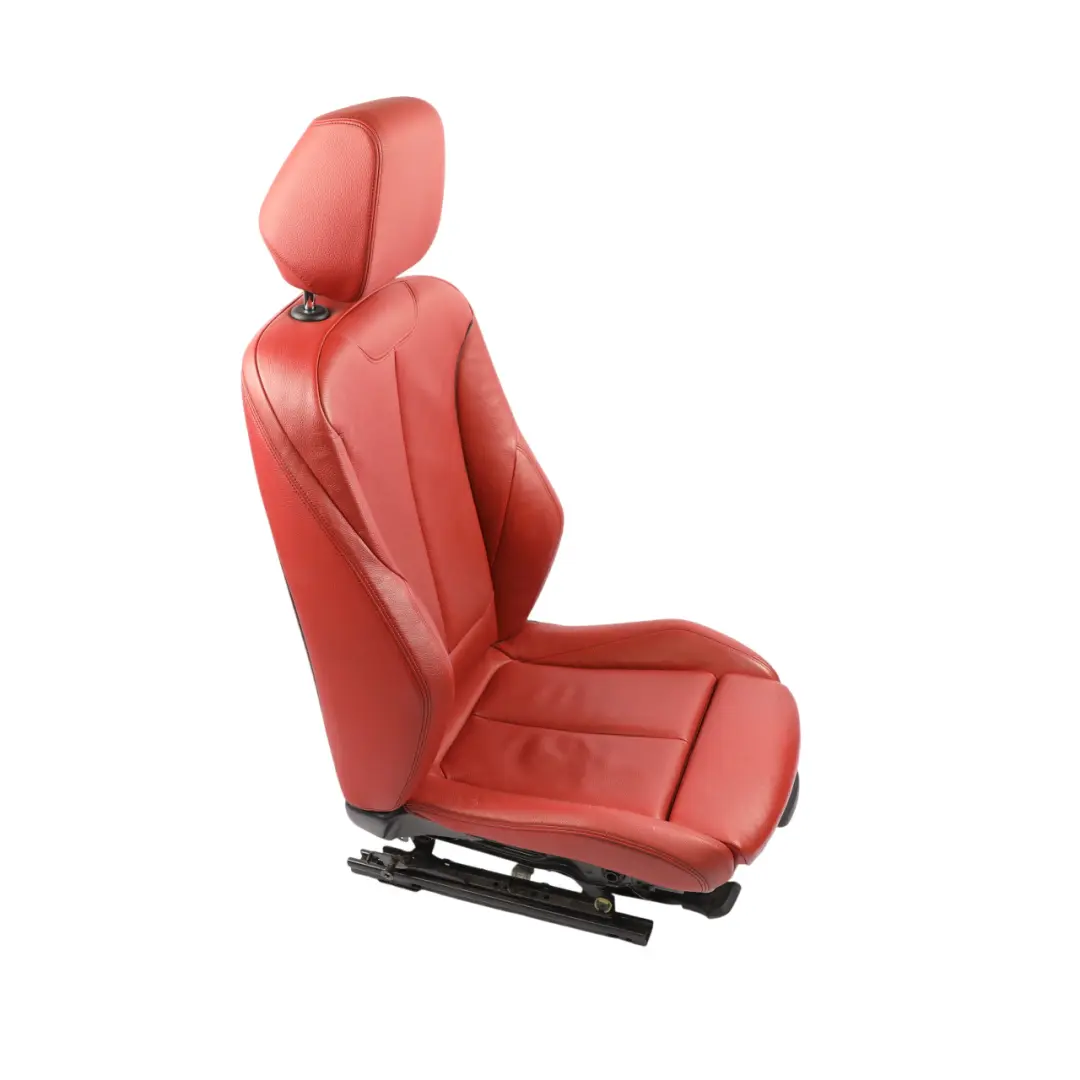 Fotel Lewy Przód M Sport Podgrzewany Skóra Korall Rot Red do BMW F30 o numerze 7295147 BMW F30 Fotel Lewy Przód M Sport Podgrzewany Skóra Korall Rot Red - SKU 7295147-4 - Numer Części 7295147