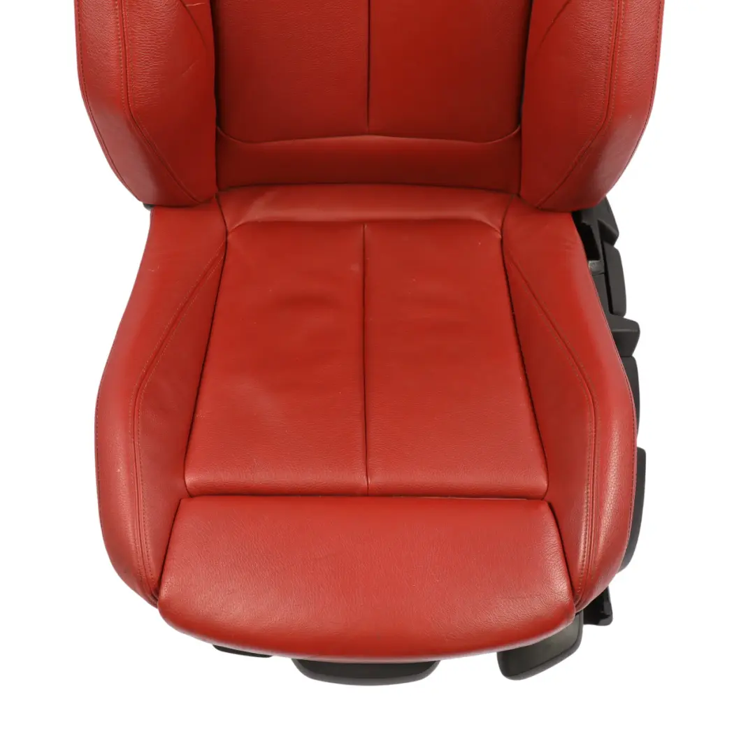 BMW F30 Fotel Lewy Przód M Sport Podgrzewany Skóra Korall Rot Red - SKU 7295147-4 - Numer Części 7295147
