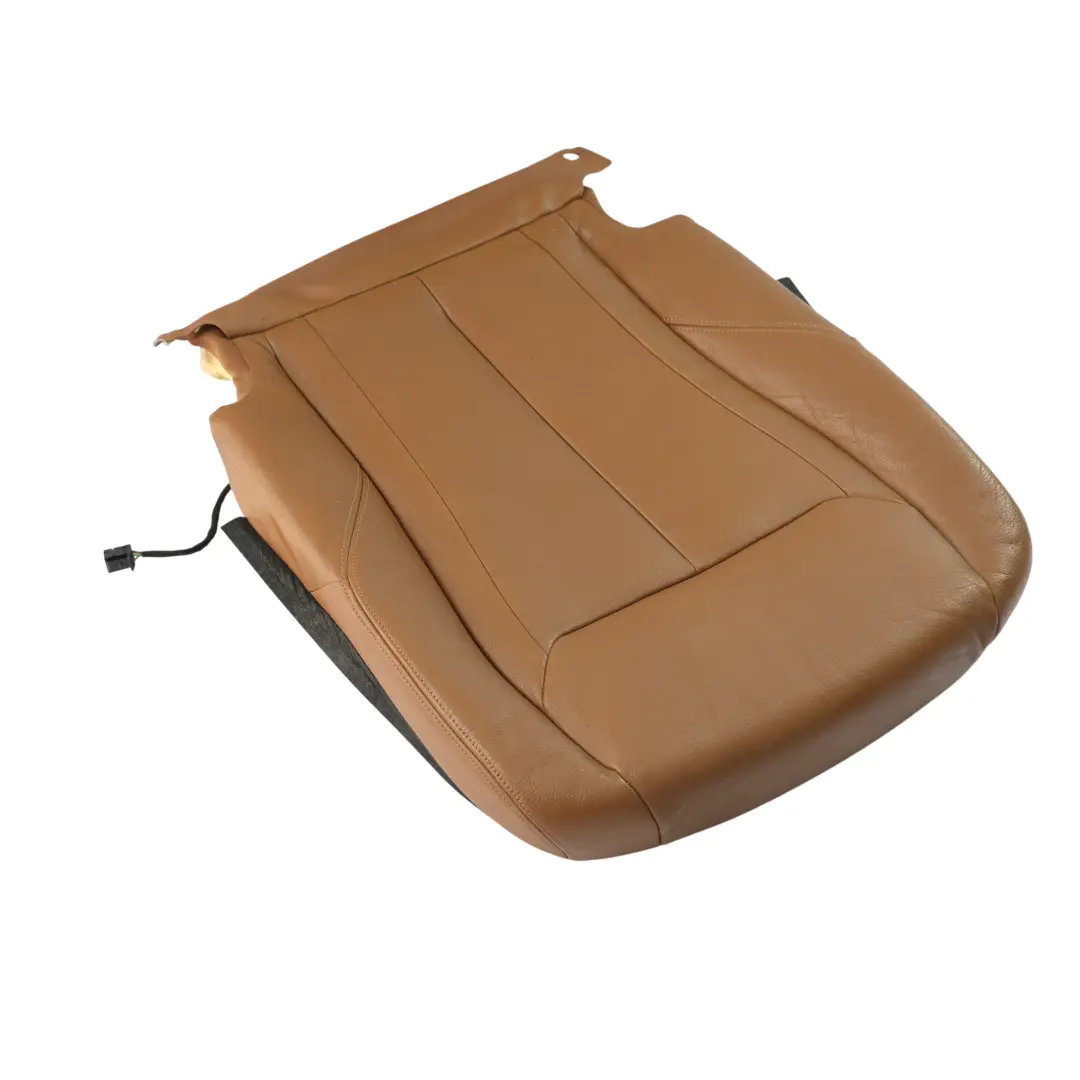 BMW F30 F31 F34 F36 Seat Covering Heated Leather Saddle Brown Front Left N/S - SKU 7303712 - Part number 7303712