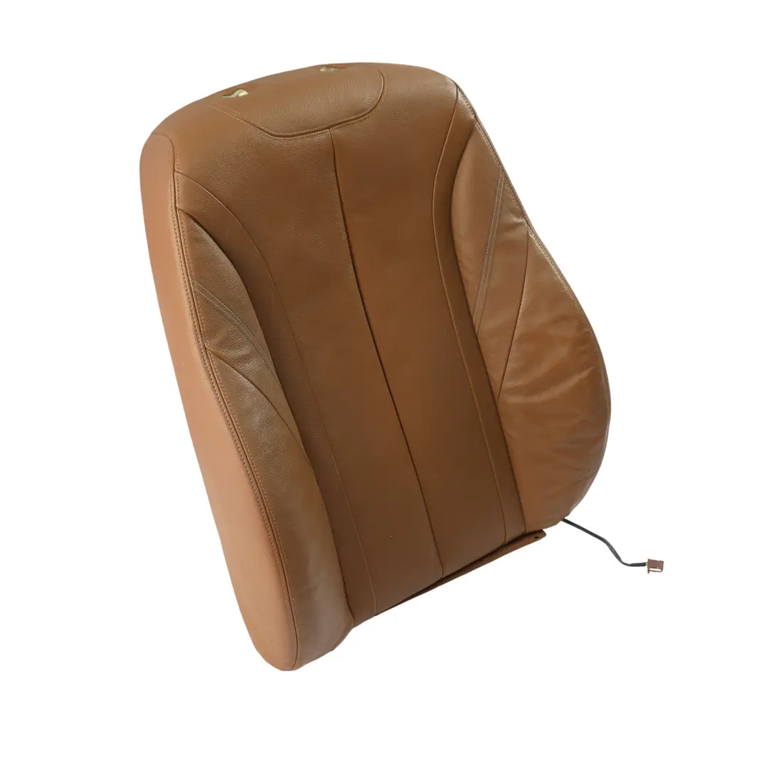 BMW F30 F34 Sitzlehne Abdeckung Beheizt Leder Sattel Braun Vorne Links - SKU 7303723 - Teilenummer 7303723