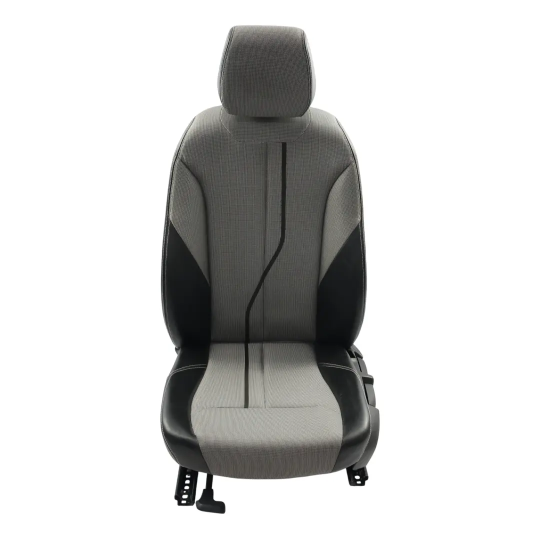 Front Seat Left N/S Interior Cloth Fabric Leather Metro Silver Black to BMW F20 with Part number 7312421 BMW F20 Front Seat Left N/S Interior Cloth Fabric Leather Metro Silver Black - SKU 7312421-1 - Part number 7312421